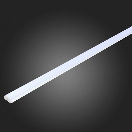 Накладной алюминиевый профиль с рассеивателем(к-т: 2 загл.+4 креп.Скобы) ST-Luce Алюмин ST017.129.08 - фото