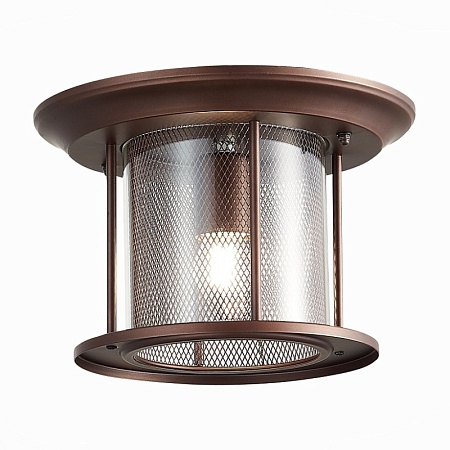 Светильник уличный потолочный ST-Luce Темный кофе/Прозрачный, Темный кофе E27 1*60W SL080.402.01 - фото