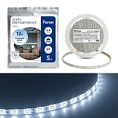 Светодиодная LED лента Feron LS604, 60SMD(2835)/m 4.8W/m 12V IP65 5m, 6500К