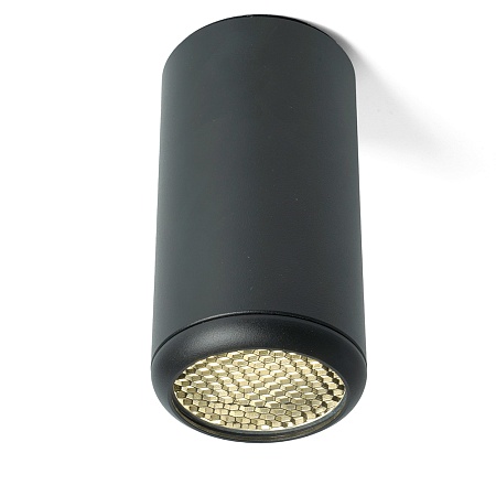Светильник потолочный Feron ML184 Barrel ECHO  MR16 GU10 35W 230V, черный, с антибликовой сеточкой - фото