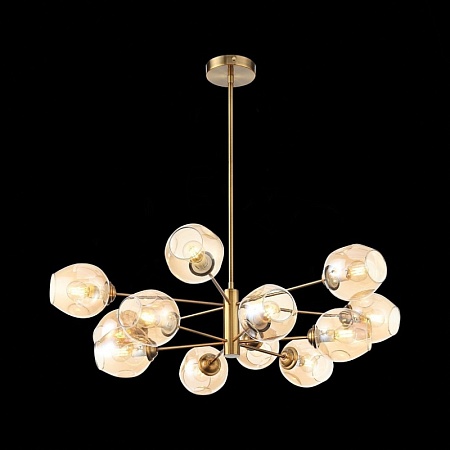 Светильник подвесной ST-Luce Золотистый/Янтарный E14 12*40W SL1500.203.12 - фото