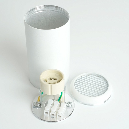 Светильник потолочный Feron ML184 Barrel ECHO MR16 GU10 35W 230V, черный, с антибликовой сеточкой - фото