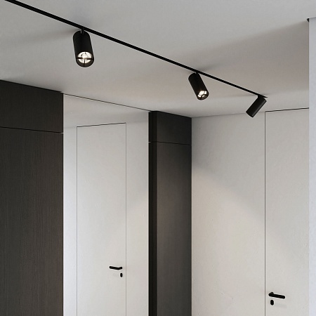 Slim Magnetic Трековый светильник 13W 4000K Kars черный 85524/01 Elektrostandard - фото