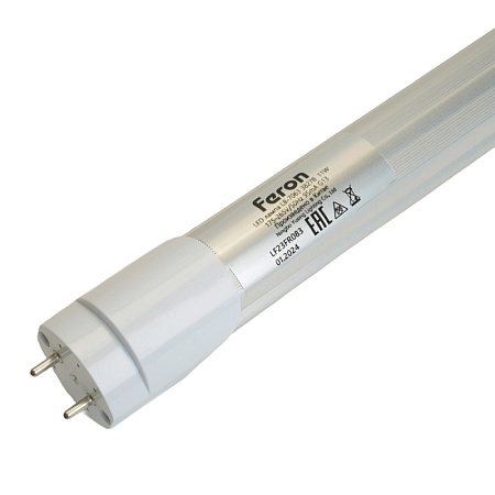 Лампа светодиодная для растений T8 Feron LB-7063 G13 0,6м 11W 175-265V красно-синий спектр пластик - фото