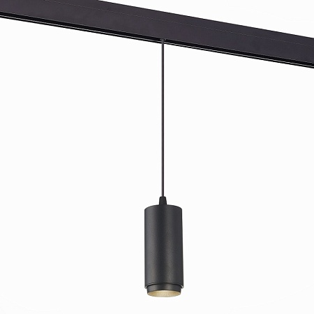 Магнитный трековый светильник подвесной ZOOM Черный LED 1*6W 3000K 667Lm Ra>80 10-60° I ST357.433.06 - фото