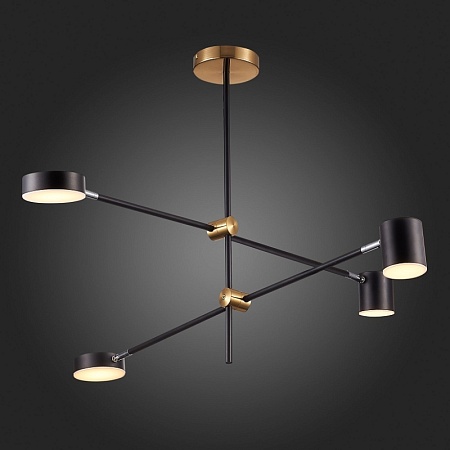 Светильник потолочный ST-Luce Черный, Латунь/Черный LED 4*5W 3000K SL1604.432.04 - фото