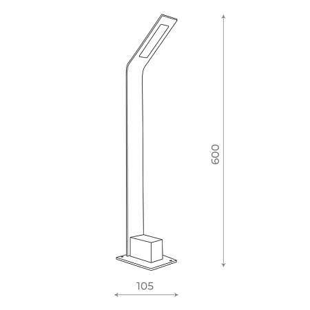 Светильник уличный наземный ST-Luce Черный/Черный LED 1*6W 4000K SL094.405.01 - фото