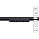 Магнитный трековый светильник Arte Lamp OPTIMA A7288PL-1BK - фото