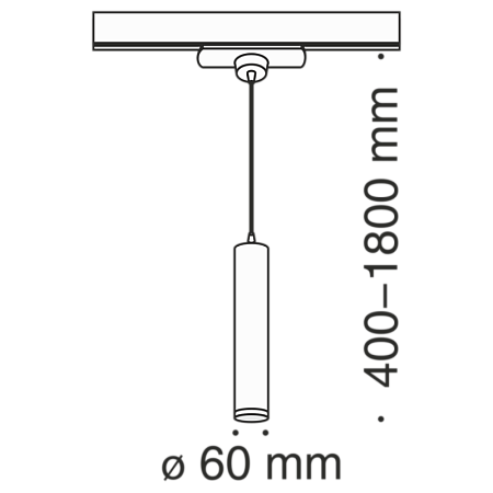 Трековый светильник Technical Track lamps TR008-1-GU10-B - фото
