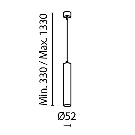 Подвесной светильник Technical FOCUS LED P072PL-L12W4K-1 - фото