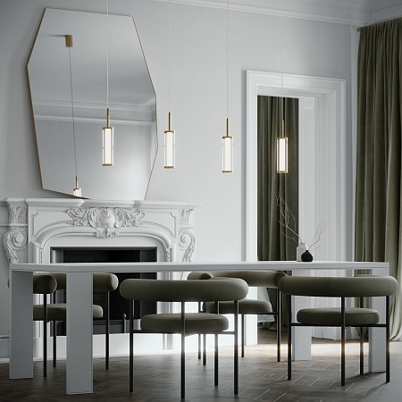 Подвесной светильник Eurosvet 50386/1 LED латунь - фото