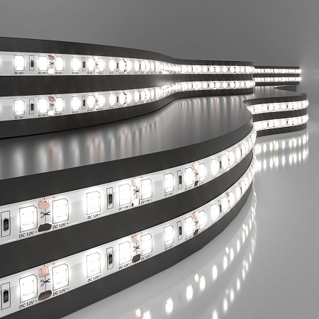 Светодиодная лента 12 В 9,6 Вт/м 120 Led/м 2835 IP65, дневной белый 4200K, 5 м Лента светодиодная 12V 9,6W 120Led 2835 IP65 дневной белый, 5м Elektrostandard - фото