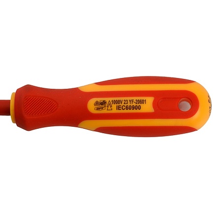 Отвертка крестовая диэлектрическая STEKKER Pz 1 х 80 мм, SDE-PZ1-80 - фото