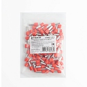 Наконечник штыревой втулочный изолированный НШВИ 10-12, LD405-1012 (упаковка 100 шт)