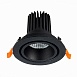 Св-к встр. Черный LED 1*10W 3000K 750Lm Ra>90 38° IP20 D102xH85 170-240V ST705.438.10 - фото