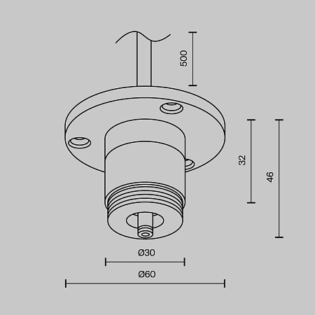 Комплектующие для систем освещения с токоведущими элементами Technical CA022BO-P-B - фото