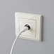 ТВ розетка проходная слоновая кость WL03-TV-2W-ivory - фото