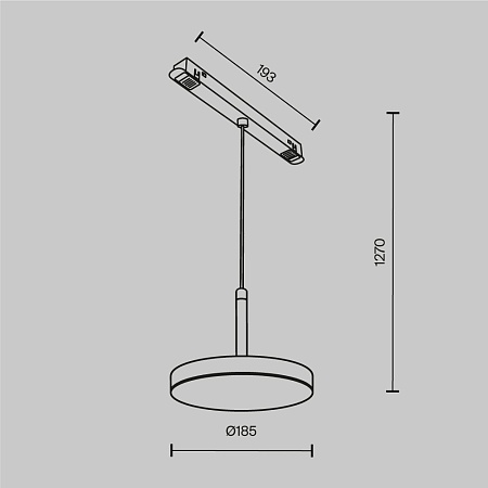 Трековый светильник Technical Plato TR123-2-15W4K-B - фото