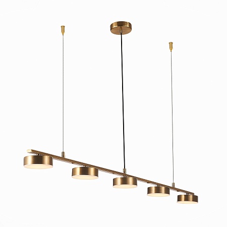 Светильник подвесной ST-Luce Латунь/Латунь LED 5*7W 3000K SL6000.303.05 - фото