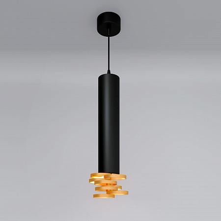 Подвесной светильник DLN103 GU10 черный/золото - фото