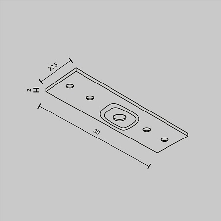 Трековая система Technical встраиваемая для гипсокартонных потолков 300x300x300 TS-Z-300-TR102-24W3K-W