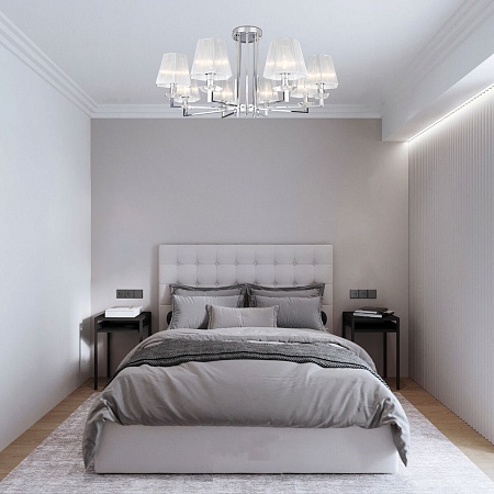 Потолочный светильник Eurosvet 60125/8 хром Smart - фото