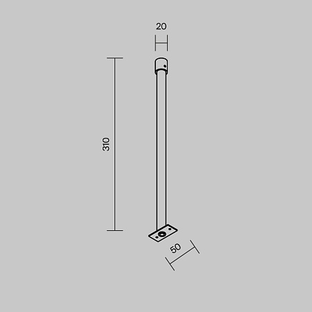 Комплектующие для уличной трековой системы Outdoor O-TR001-HL-B300 - фото