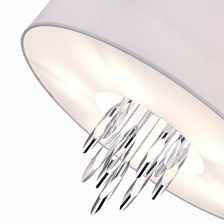 Люстра подвесная ST-Luce Хром/Белый E14 5*60W SL1353.103.05 - фото