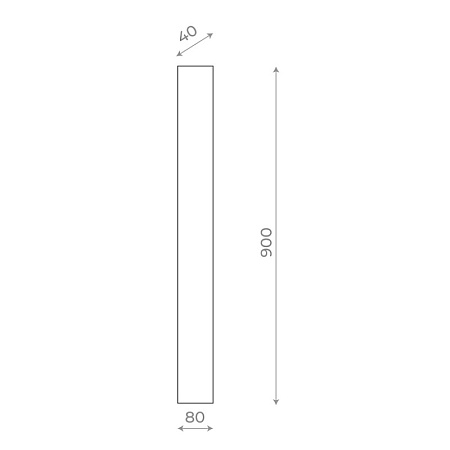 Светильник уличный настенный ST-Luce Черный LED 1*24W 4000K SL9511.411.01 - фото