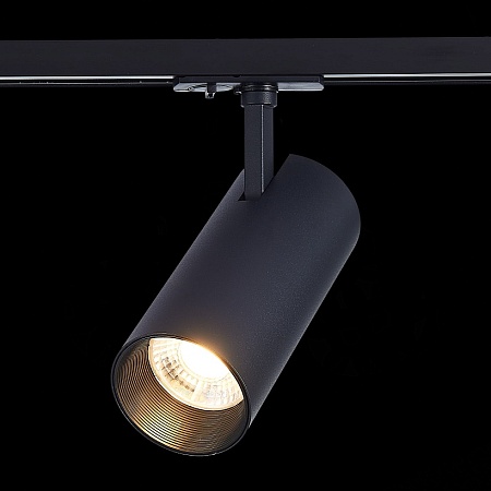 ST350.436.30.24 Св-к трек. Черный LED 1*30W 3000K 2 700Lm Ra?80 24° IP20 L177xW77xH204 100-240V Однофазная трековая система - фото