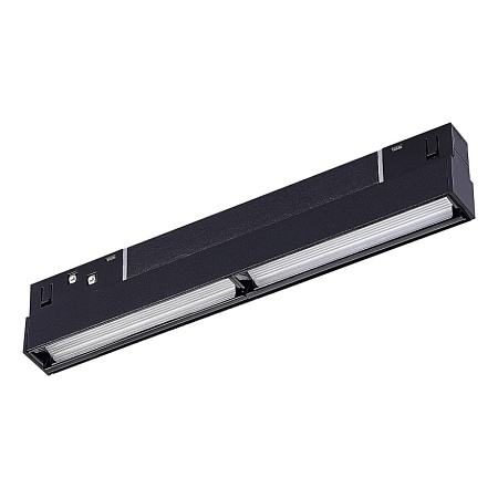 Магнитный трековый светильник Черный LED 1*12W 4000K 750Lm Ra>90 120° IP20 L220xW22xH46 ST804.446.12 - фото