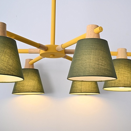 Потолочная Люстра На Штанге Natura A Green 6 Imperiumloft 177993-26 - фото