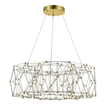 Светильник подвесной ST-Luce Золотистый/Прозрачный LED 1*48W 4000K SL6602.203.48 - фото