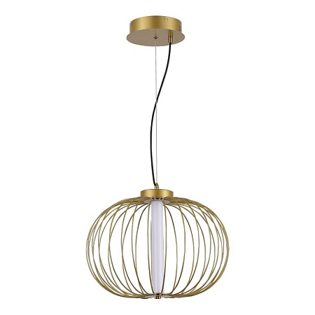 Светильник подвесной ST-Luce Золотистый/Золотистый LED 1*10W 3000K SL6124.203.01 - фото
