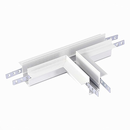 Коннектор T-образный для встраиваемого магнитного шинопровода под ГКЛ 12мм ST-Luce Белы ST007.599.12 - фото