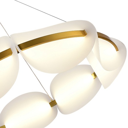 Люстра подвесная ST-Luce Золотистый/Белый LED 1*56W 3000K SL1304.203.56 - фото