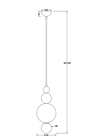 Подвесной светильник Freya Pearl FR5388PL-01CH - фото