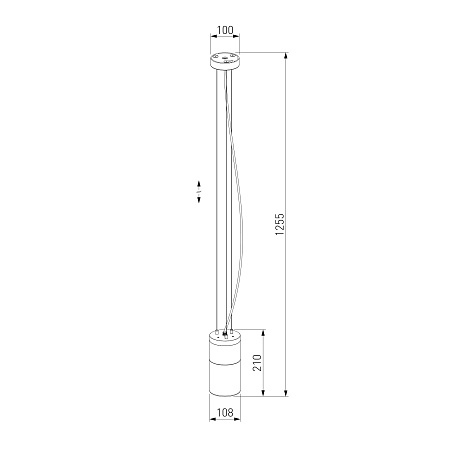 Уличный подвесной светильник Roil чёрный IP54 35125/H Elektrostandard - фото