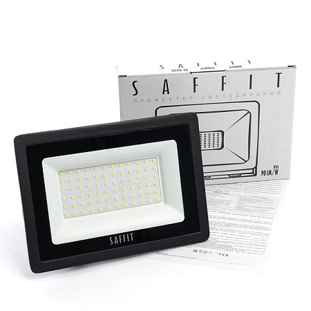 Светодиодный прожектор SAFFIT SFL90-70 IP65 70W 6400K черный - фото
