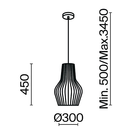 Подвесной светильник Maytoni Roots MOD191PL-01W1 - фото