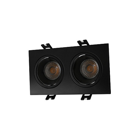DK3072-BK Встраиваемый светильник, IP 20, 10 Вт, GU5.3, LED, черный/черный, пластик - фото