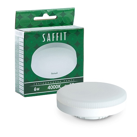Лампа светодиодная SAFFIT SBGX5306 GX53 6W 230V 4000K - фото
