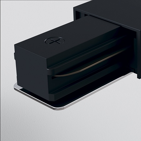 Трековая система Technical однофазная для натяжного потолка чёрная 300x300x300 TS-Z-300-TR020-1-GU10-B