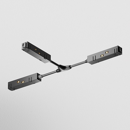 Коннектор питания Т-образный Gravity черный - фото