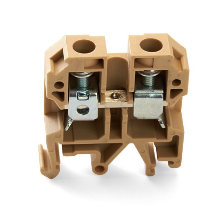 Зажим наборный изолированный (винтовой) ЗНИ - 10,0 (JXB10), бежевый STEKKER - фото