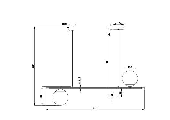 Подвесной светильник Maytoni Nostalgia MOD048PL-02G - фото