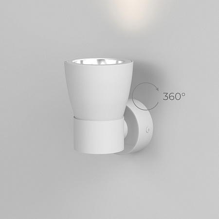 Настенный светильник MRL 1027 белый/серебро Elektrostandard - фото