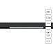 Магнитный трековый светильник Arte Lamp LINEA A4672PL-1BK - фото