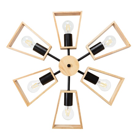 Потолочная люстра Arte Lamp BRUSSELS A8030PL-6BK - фото