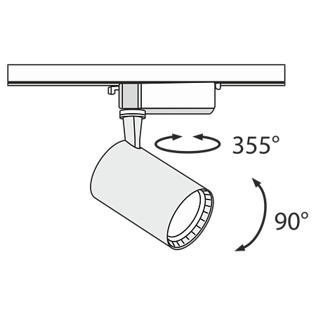 Трековый светильник Technical TR003-1-12W3K-B - фото